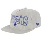 Dodgers Store – mens los angeles dodgers new era gray corduroy golfer snapback hat for Game Days and Casual Wear