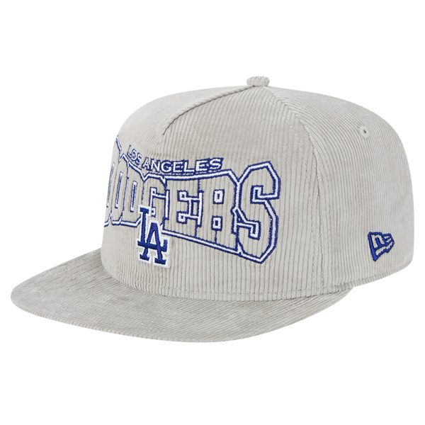 Dodgers Store – mens los angeles dodgers new era gray corduroy golfer snapback hat for Game Days and Casual Wear