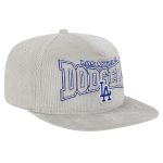 Dodgers Store – mens los angeles dodgers new era gray corduroy golfer snapback hat for Game Days and Casual Wear