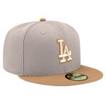 Dodgers Store – mens los angeles dodgers new era khaki stone panama 59fifty fitted hat for Game Days and Casual Wear