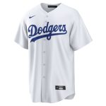 Dodgers Store – mens los angeles dodgers nike white 1 groom home replica jersey for Game Days and Casual Wear
